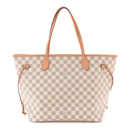 Louis Vuitton Damier Azur Neo Neverfull MM Rose Ballerine 1 of 10