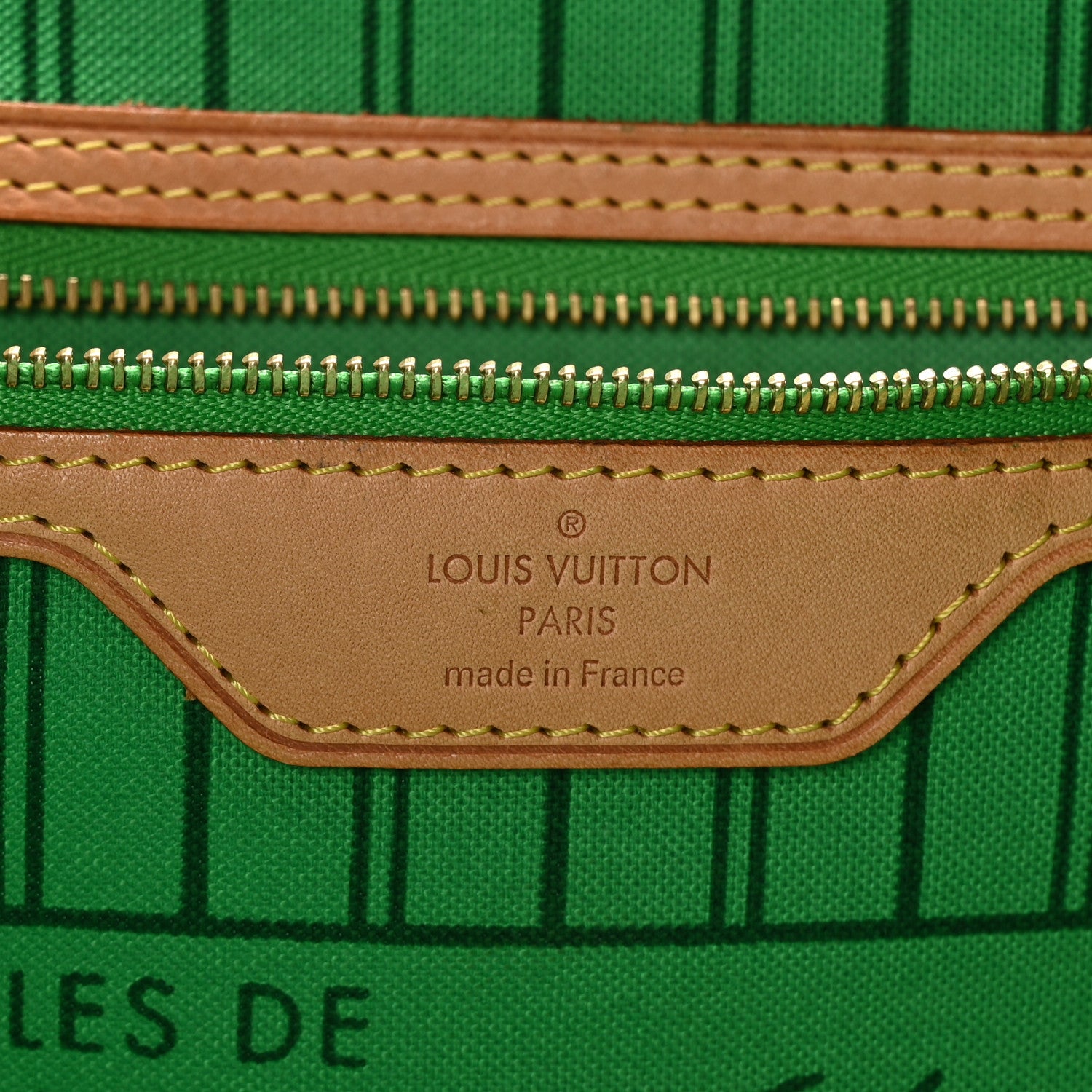 Louis Vuitton Monogram Palm Beach Neverfull GM Green 6 of 10
