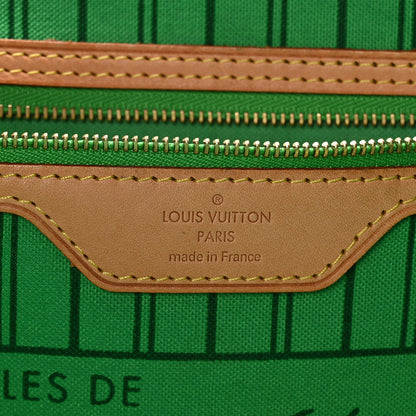 Louis Vuitton Monogram Palm Beach Neverfull GM Green 6 of 10