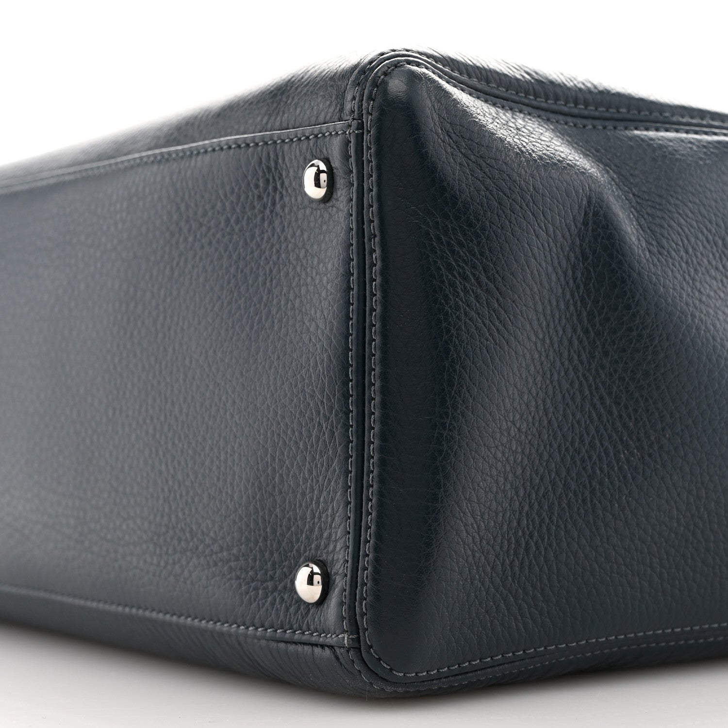 Chanel Deerskin Cerf Executive Shopper Tote Dark Blue 11 of 13