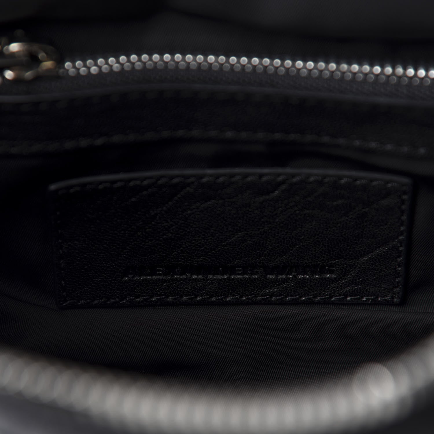 Alexander Wang Pebbled Lambskin Mini Rockie Black Rhodium Hardware 8 of 9