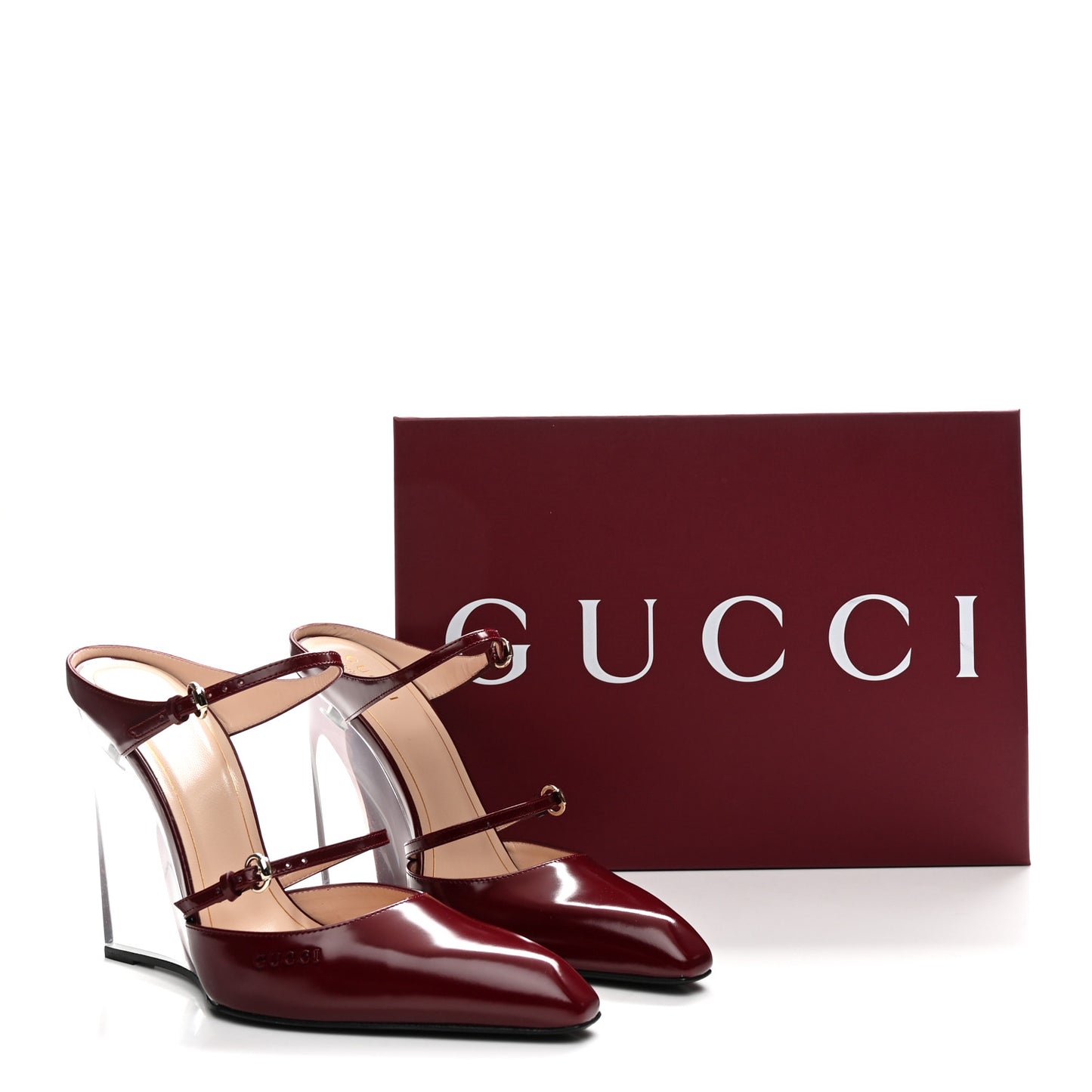 Regent Calfskin Wedge Mules 39 Rosso Ancora