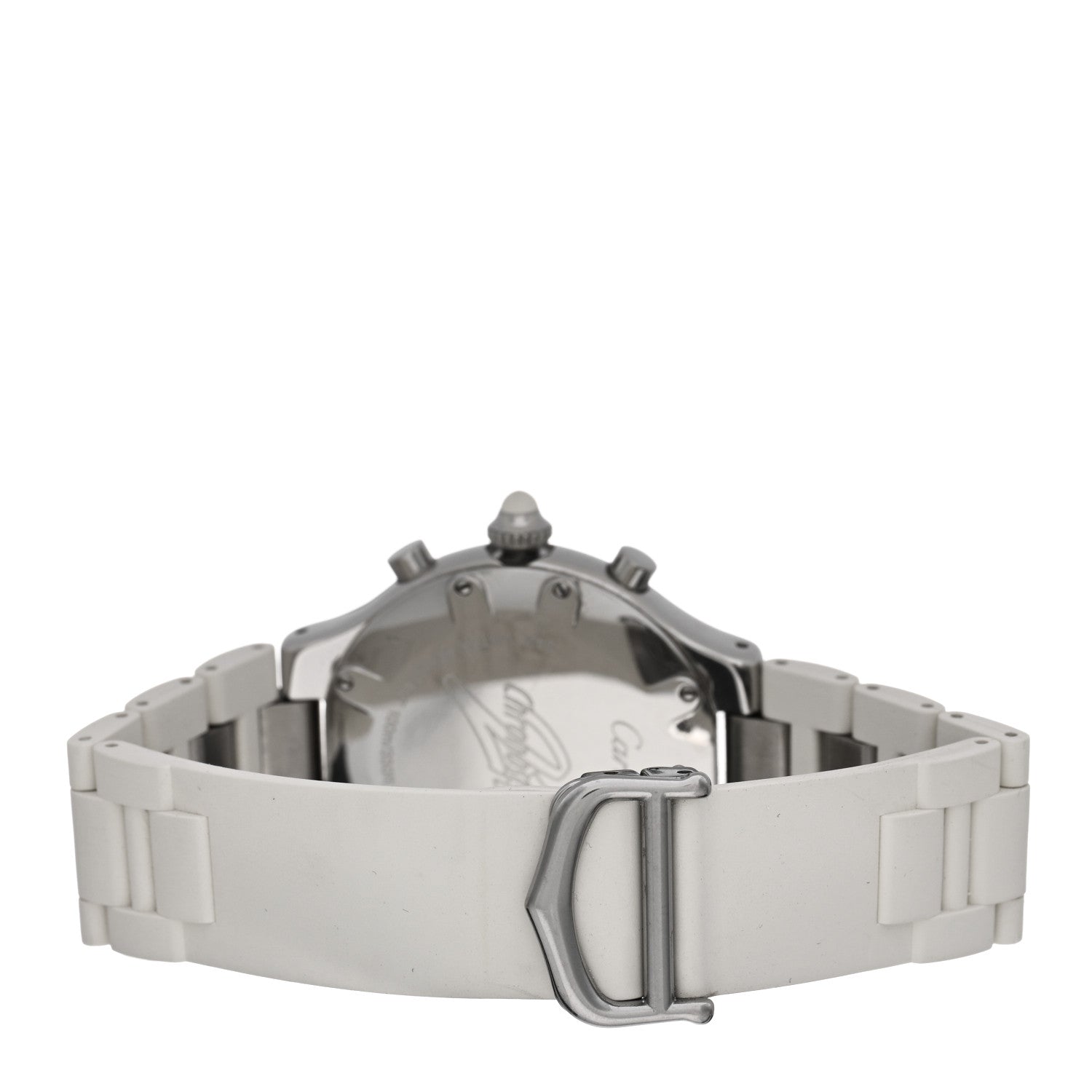 Cartier Stainless Steel Rubber 38mm Must 21 Chronoscaph Quartz Watch 3 of 4