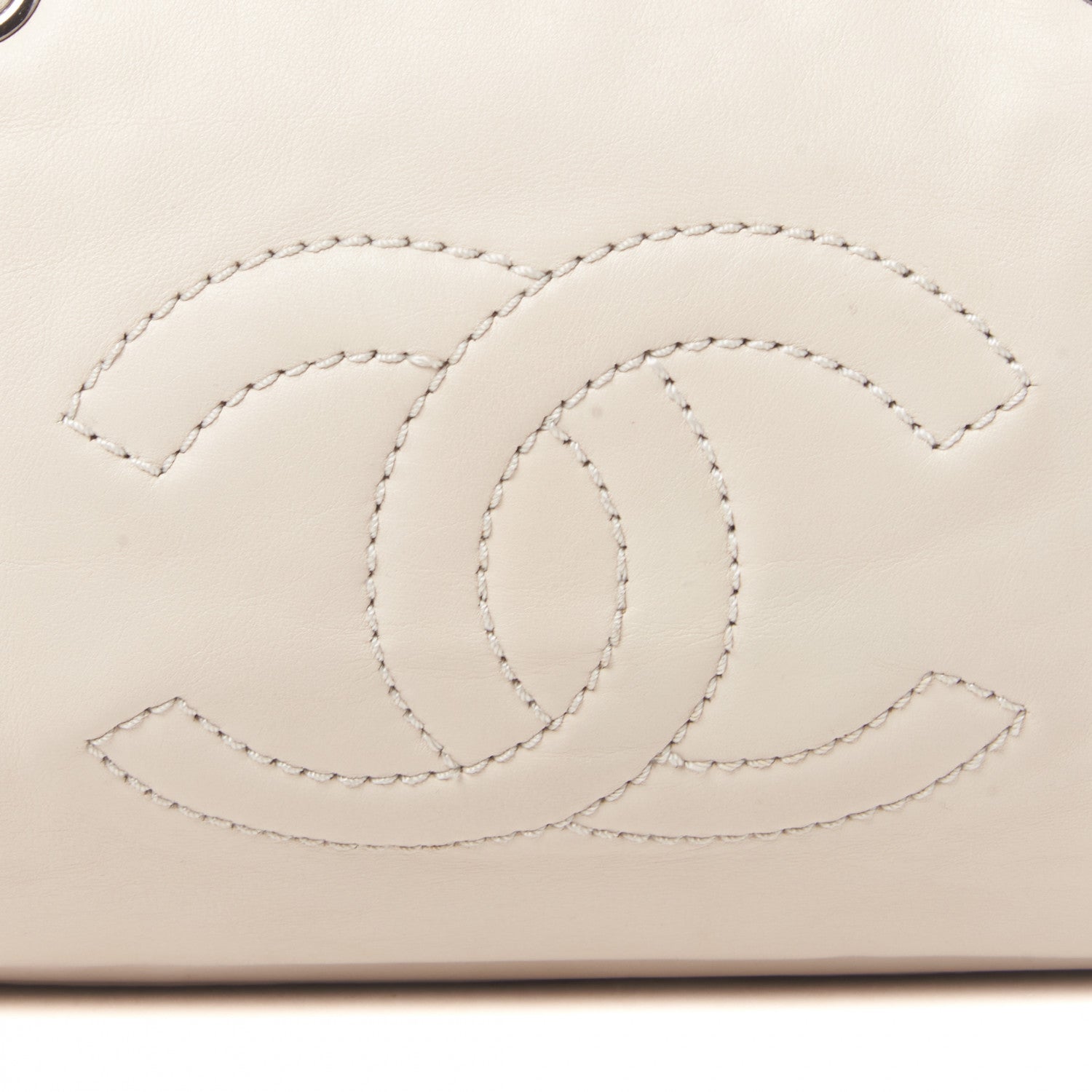 Chanel Smooth Calfskin Large Luxe Ligne Bowler Light Beige 7 of 9