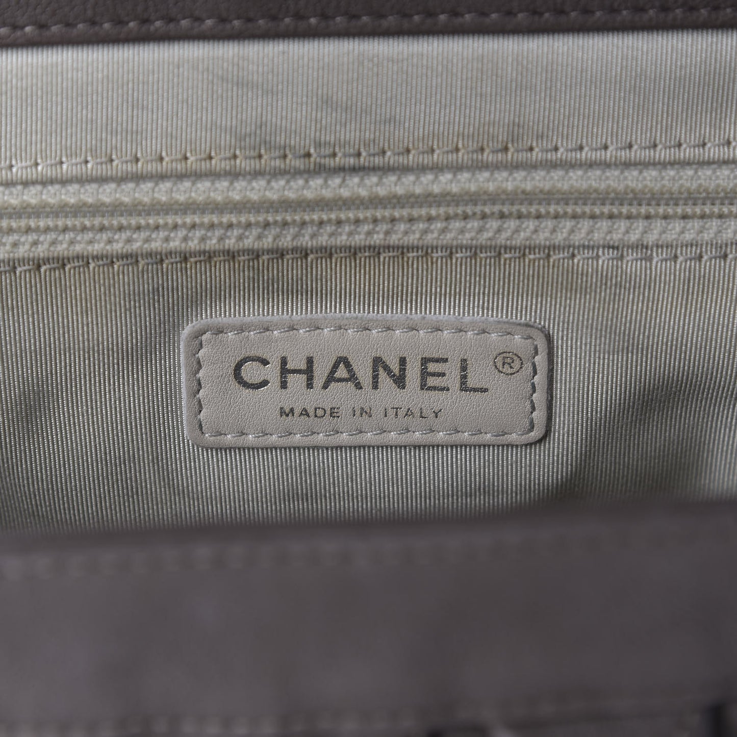 Washed Lambskin Quilted Medium Chain Around Flap Taupe