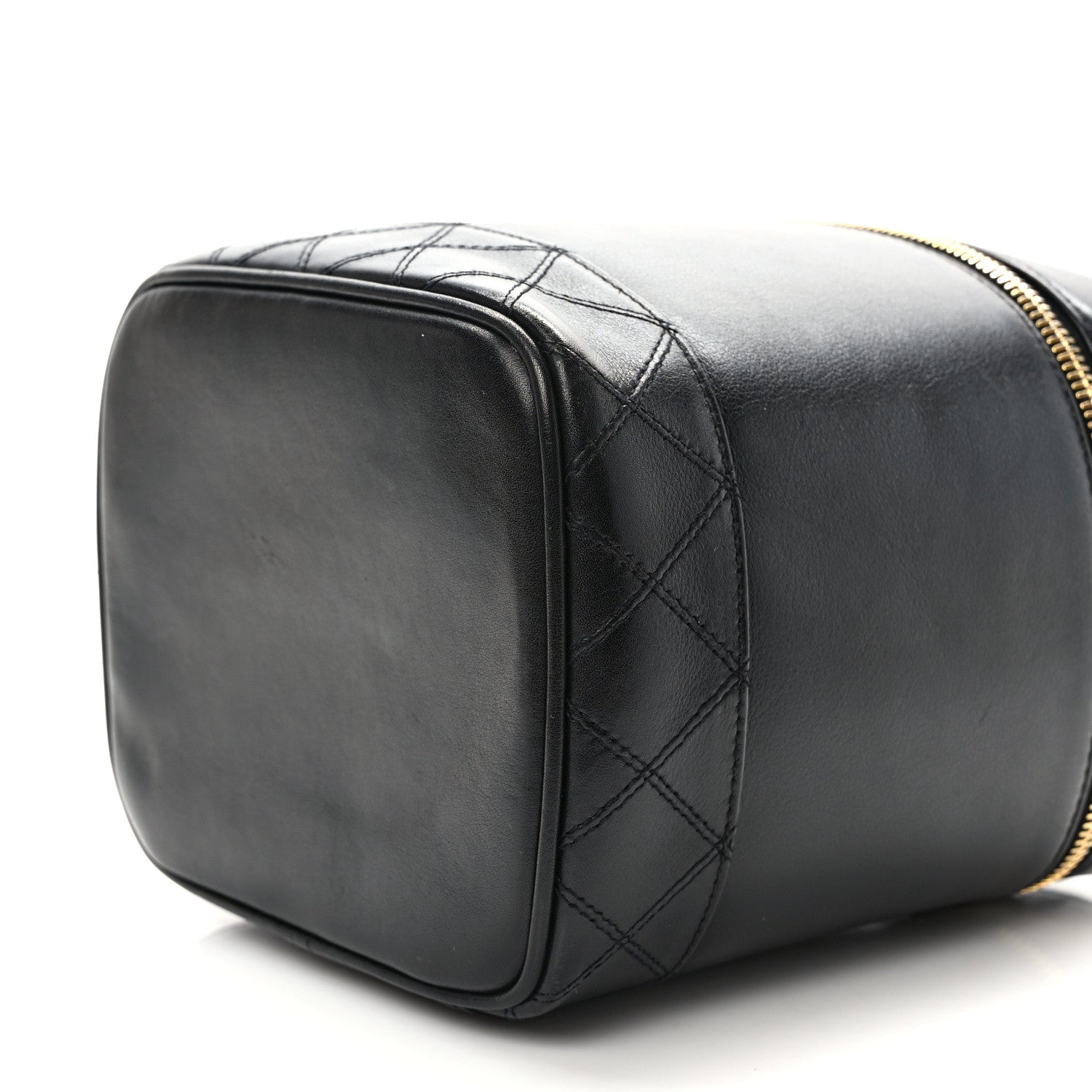 Chanel Lambskin Vanity Cosmetic Case Black 8 of 8
