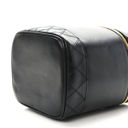 Chanel Lambskin Vanity Cosmetic Case Black 8 of 8