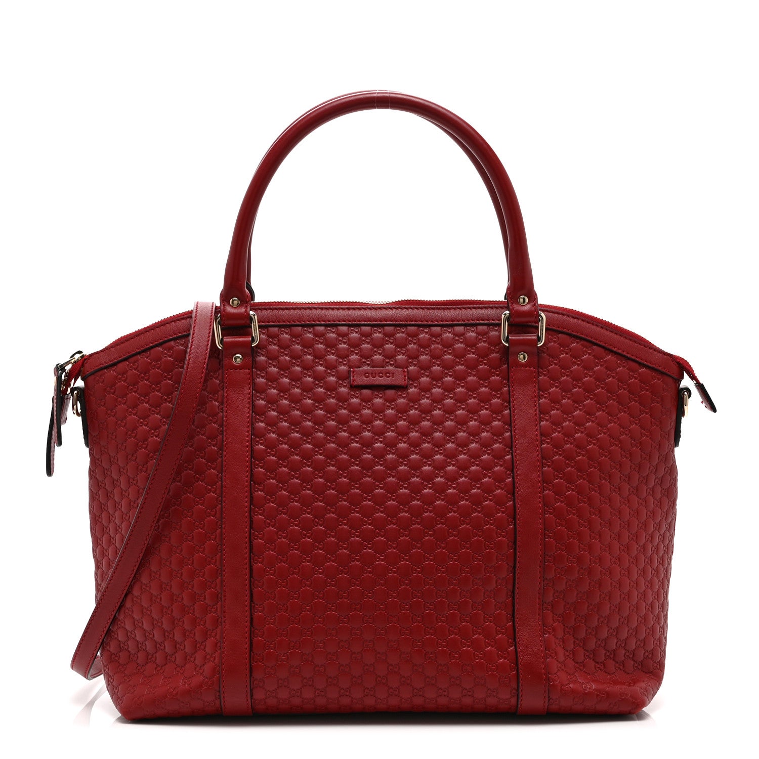 Gucci Soft Microguccissima Large Dome Satchel Red 1 of 11