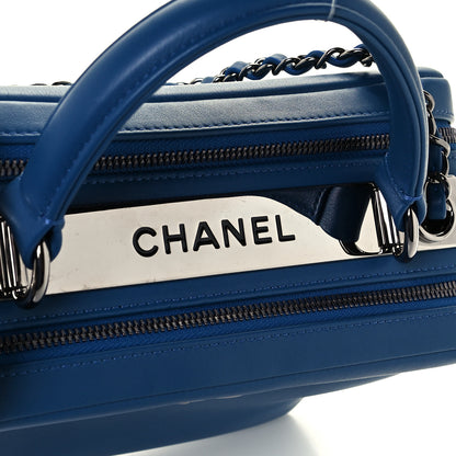 Chanel Calfskin Small Trendy CC Bowling Bag Blue 8 of 11