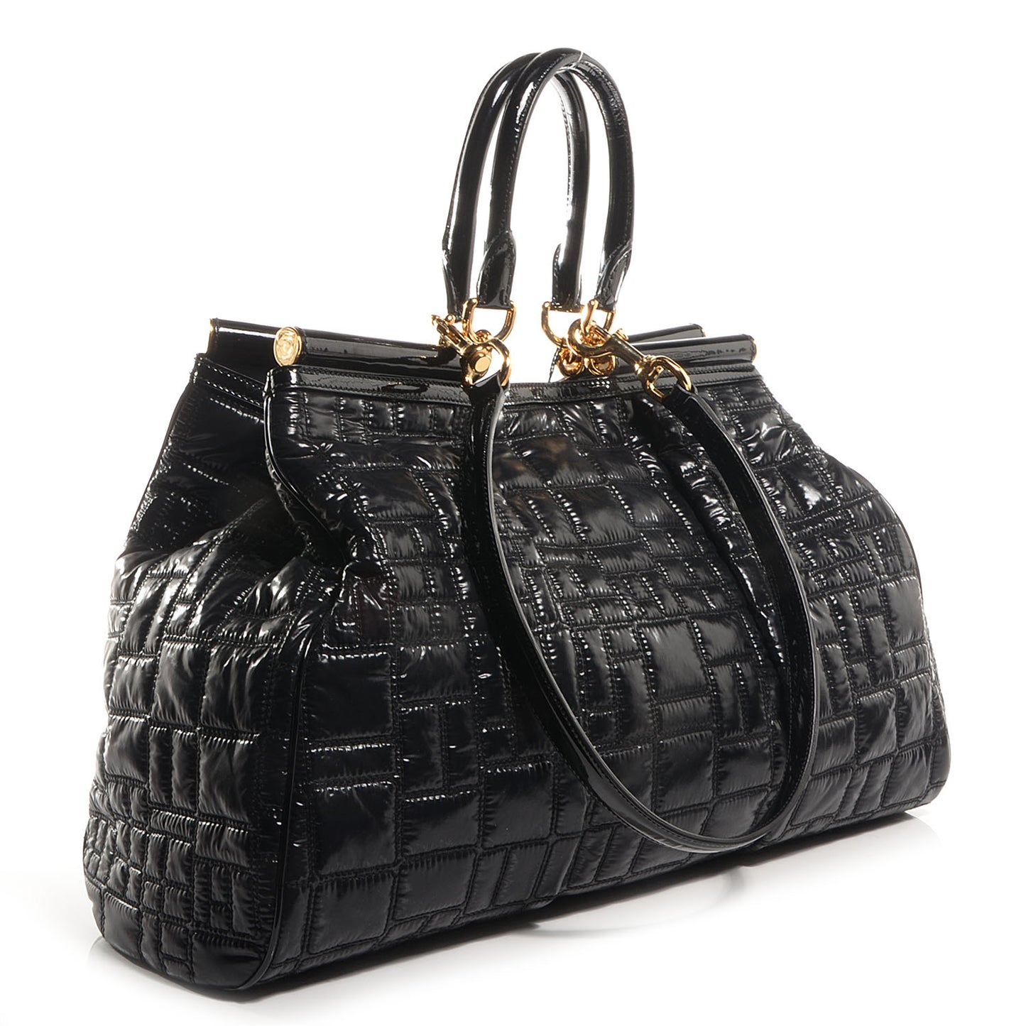 Nylon Miss Lexington Large Tote Black