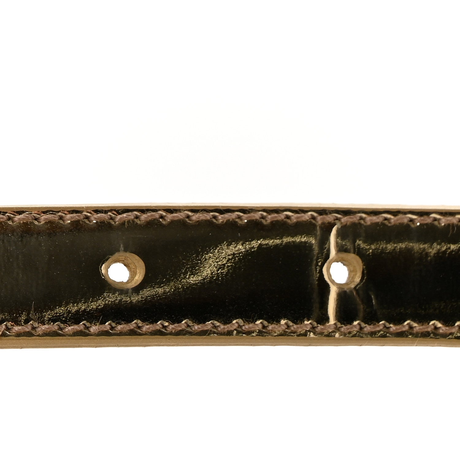 Prada Spazzolato Borchie Triangle Belt 85/34 Platino 3 of 8
