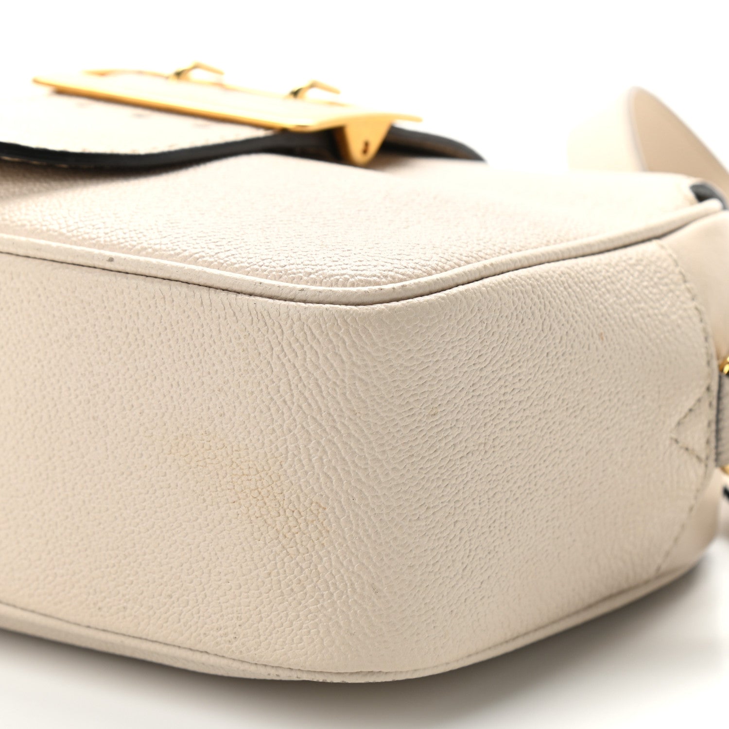 Burberry Soft Grain Calfskin Small Buckle Zip Bag Limestone 6 of 12