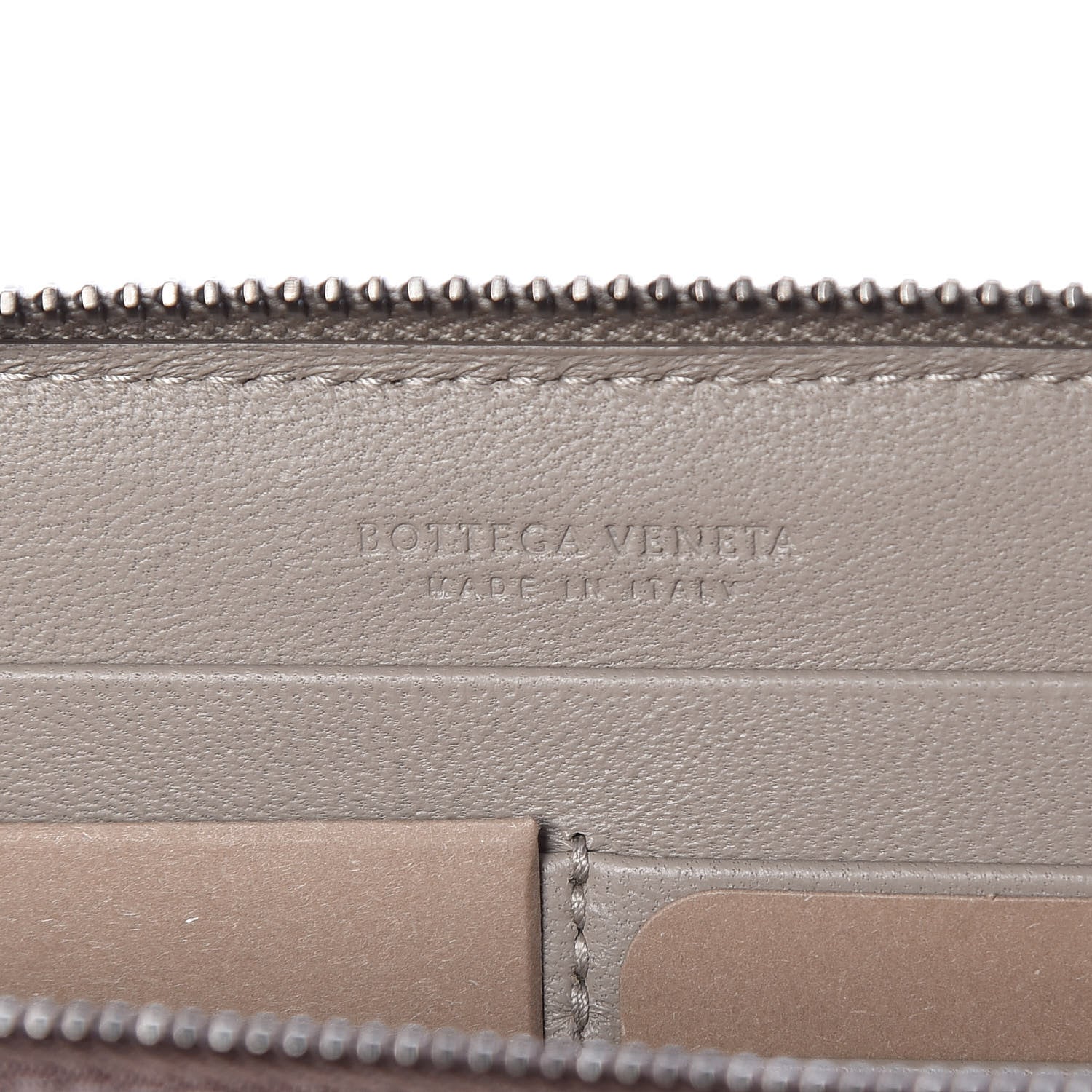Bottega Veneta Nappa Intrecciato Zip Around Wallet Fume 6 of 6