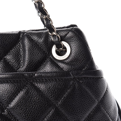 Chanel Caviar Quilted CC Timeless Soft Tote Black 8 of 12