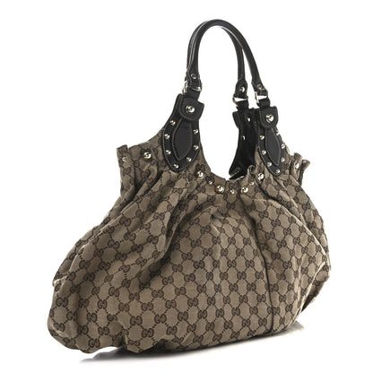 Gucci Monogram Studded Pelham Tote Dark Brown 3 of 10