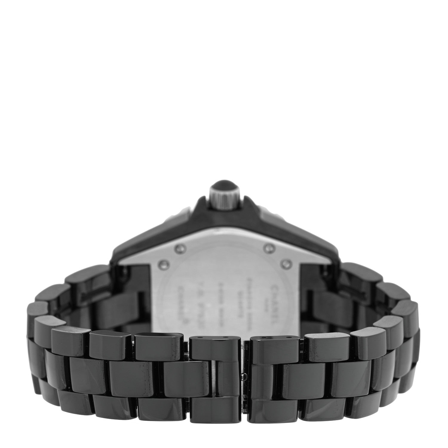 Chanel Stainless Steel Ceramic 33mm J12 Quartz Watch Black 3 of 4