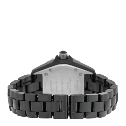 Chanel Stainless Steel Ceramic 33mm J12 Quartz Watch Black 3 of 4