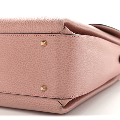 Gucci Dollar Calfskin Medium Interlocking G Top Handle Shoulder Bag Soft Pink 10 of 10