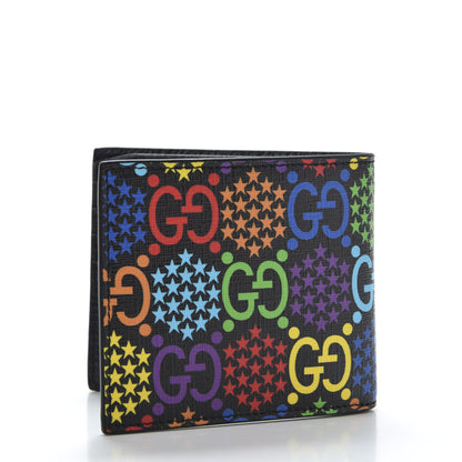 Gucci GG Supreme Monogram Psychedelic Bi-Fold Wallet Black Multicolor 2 of 9