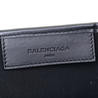Balenciaga Canvas Striped S Navy Cabas Navy 5 of 5
