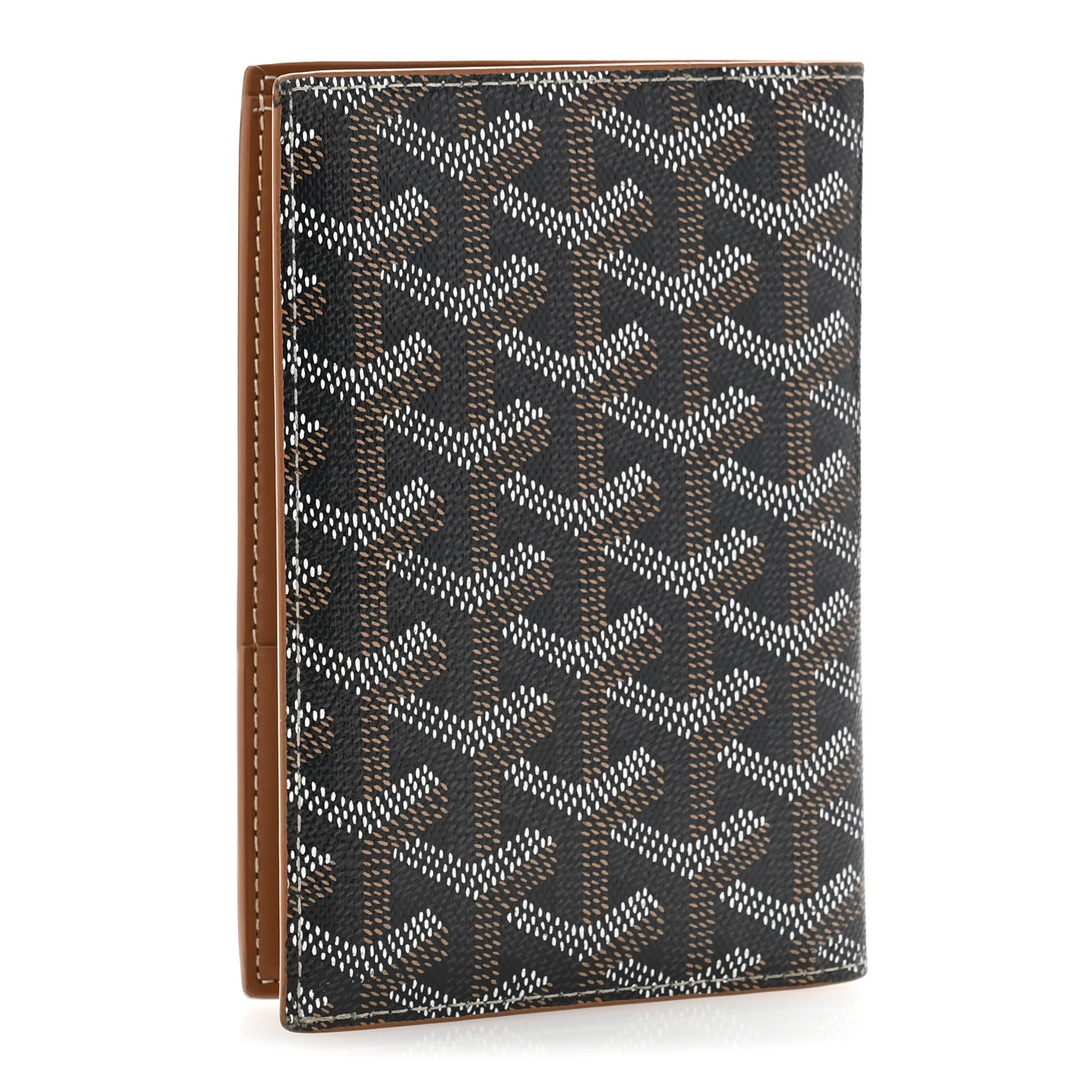 Goyard Goyardine Grenelle Passport Wallet Black Gold 3 of 8