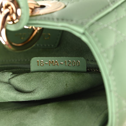 Christian Dior Lambskin Cannage Small My ABCDior Lady Dior Green 7 of 13