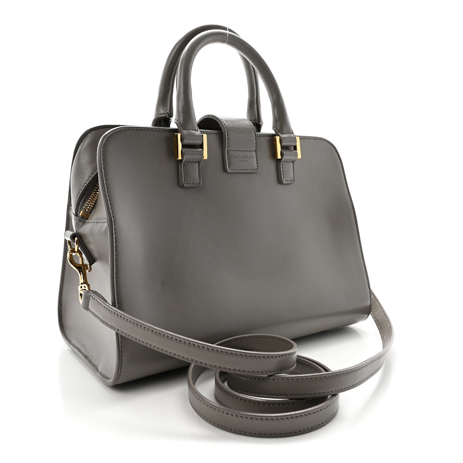 Saint Laurent Calfskin Monogram Baby Cabas Fog 3 of 11