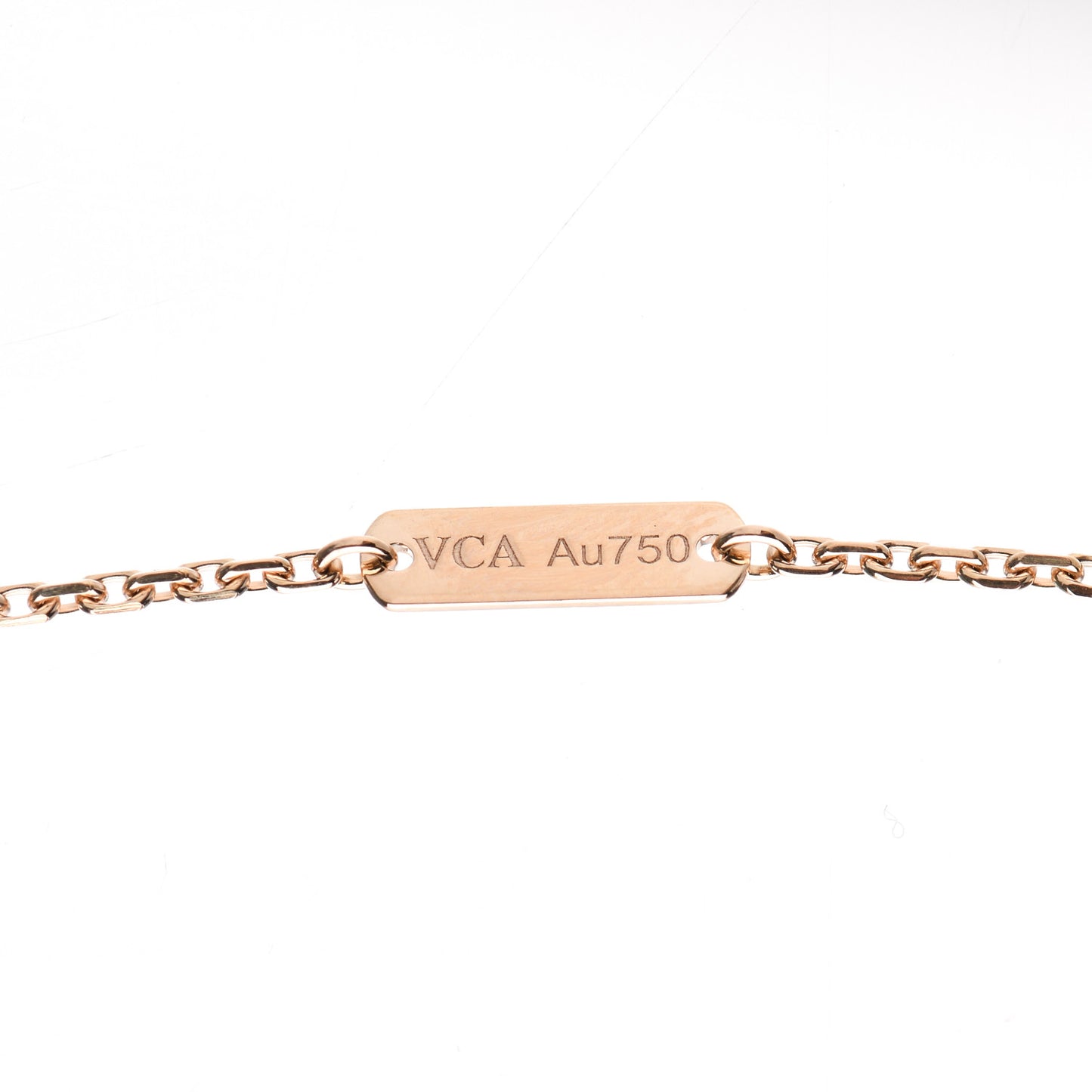 18K Rose Gold Vintage Alhambra Pendant Necklace