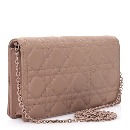 Christian Dior Ultra Matte Calfskin Cannage Lady Dior Clutch Fard 4 of 11