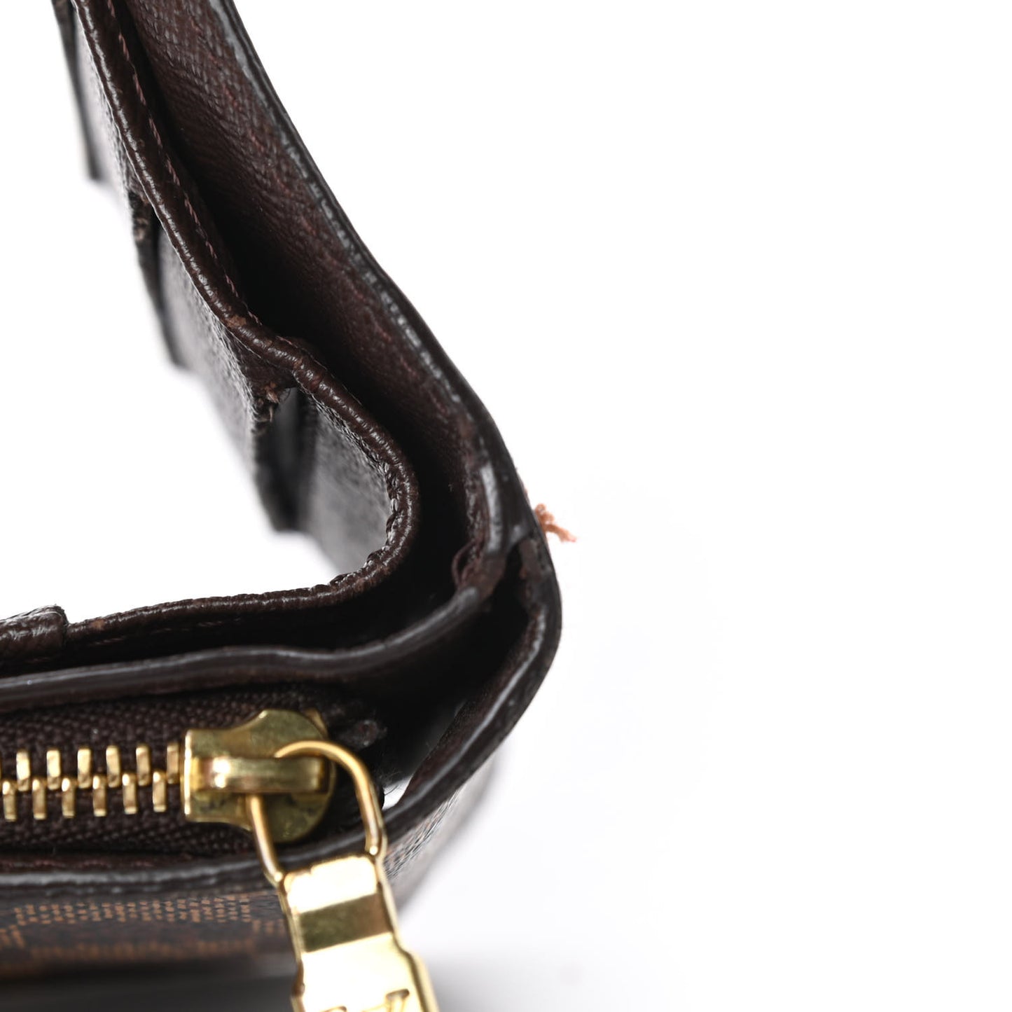 Damier Ebene Zippe Zipped Compact Wallet