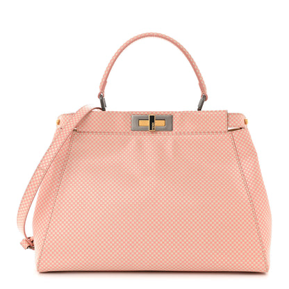 Fendi Checkered Sequin Medium Peekaboo Iconic Satchel Multicolor 1 of 11