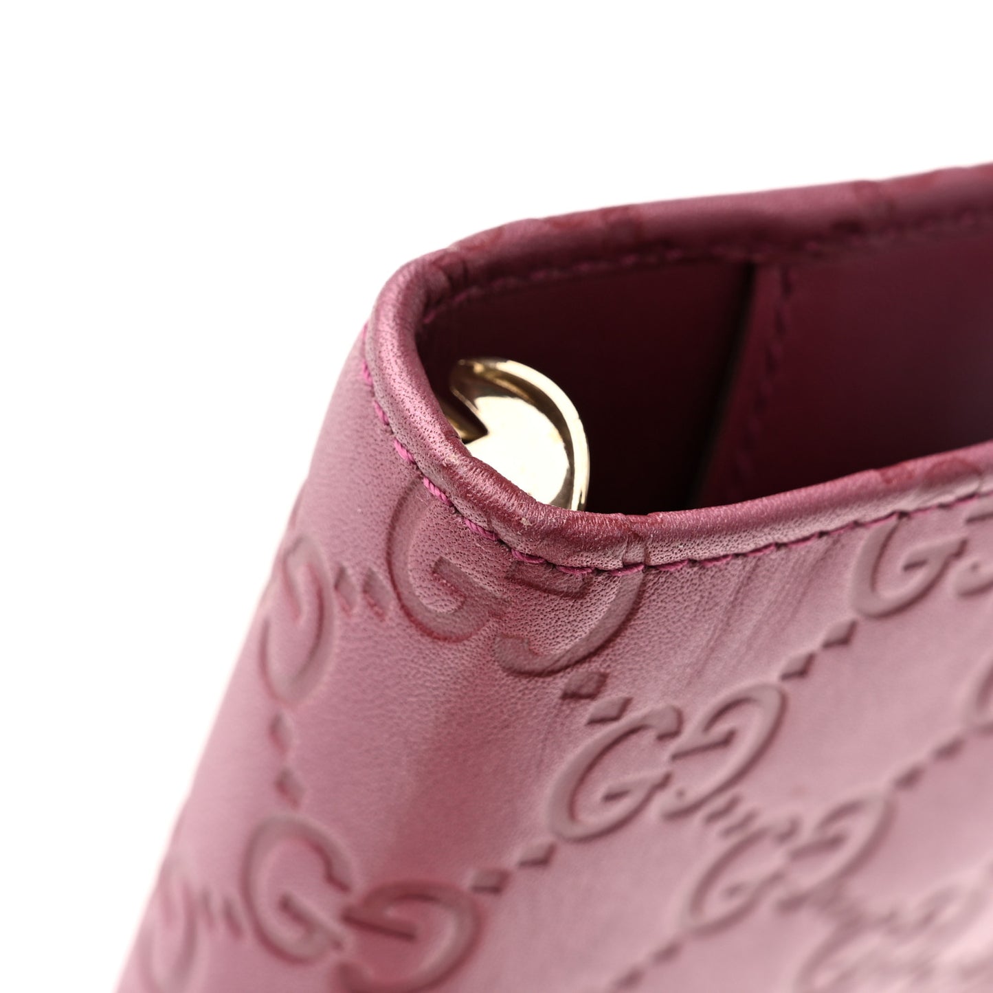 Metallic Soft Guccissima Heart Small Ring Agenda Fresia Rose