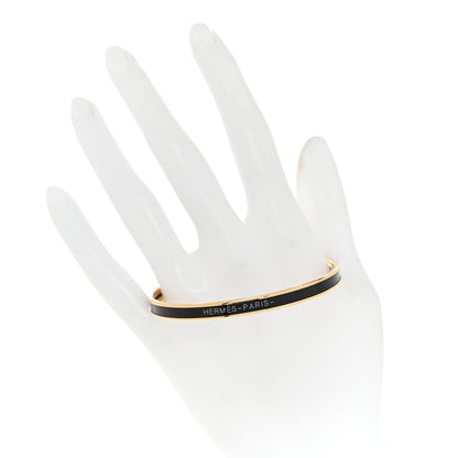 Hermes Enamel Uni Bangle Black 2 of 5