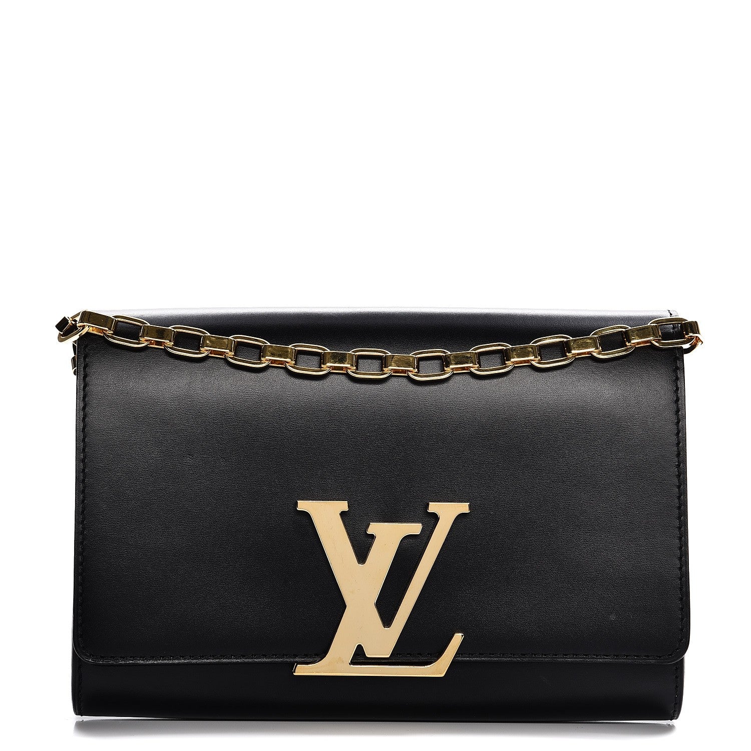Louis Vuitton Calfskin Chain Louise GM Black 1 of 7
