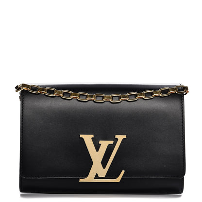 Louis Vuitton Calfskin Chain Louise GM Black 1 of 7