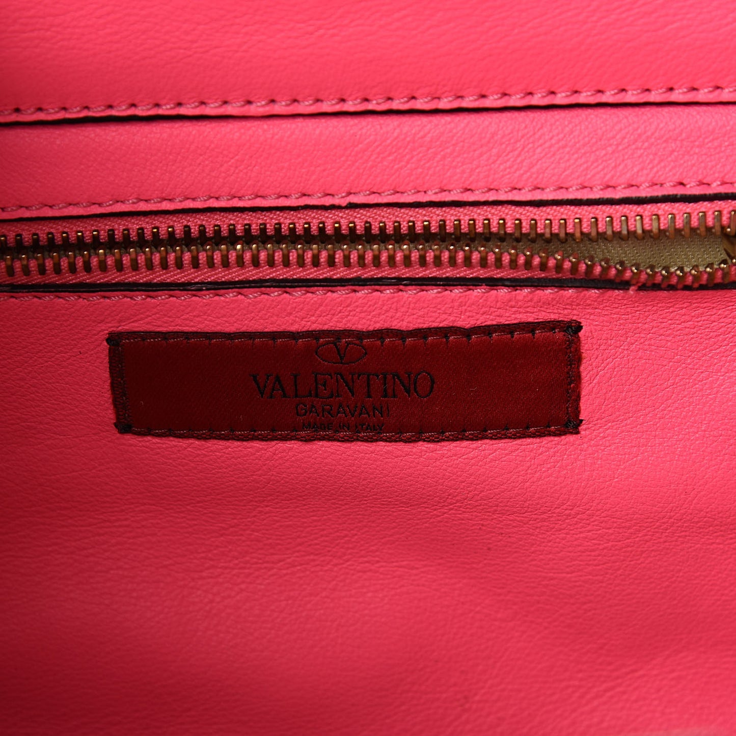 Vitello Small Rockstud Tote Fuxia Fluo