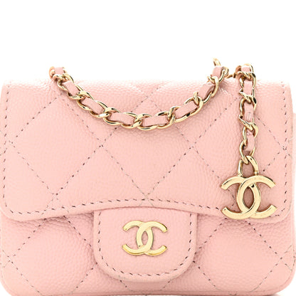 Chanel Caviar Quilted Mini Chain Belt Bag Light Pink 9 of 13