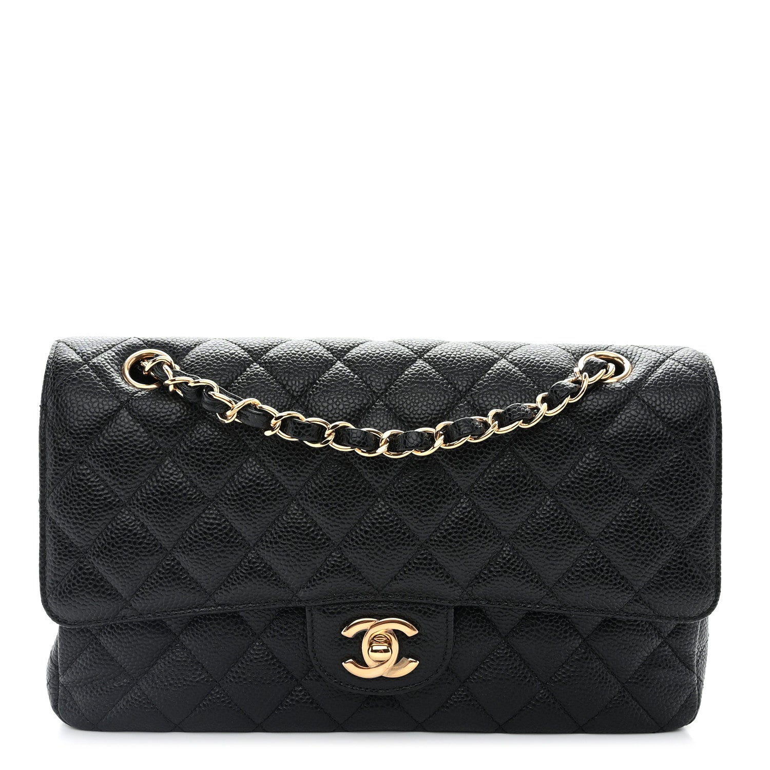 Chanel Caviar Quilted Medium Double Flap Black 1 of 11