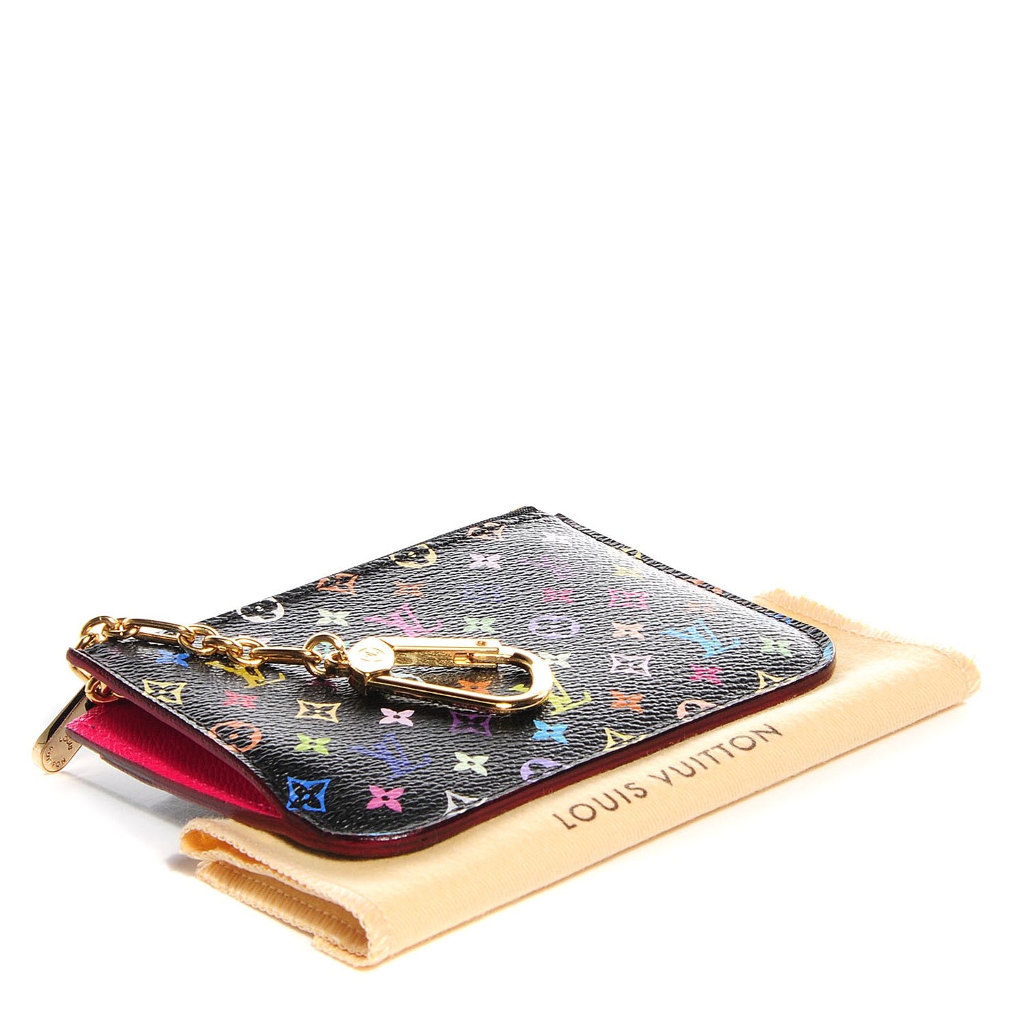 Monogram Multicolor Key Pouch Black Grenade