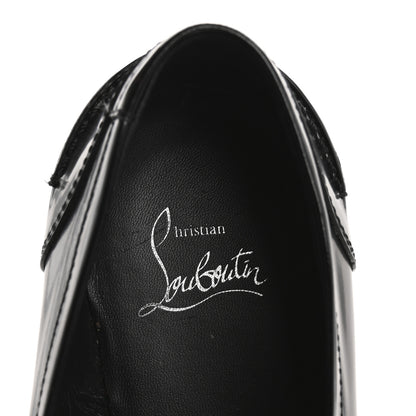 Christian Louboutin Abrasivato Womens CL Moc Lug Flat Loafers 38.5 Black 7 of 14