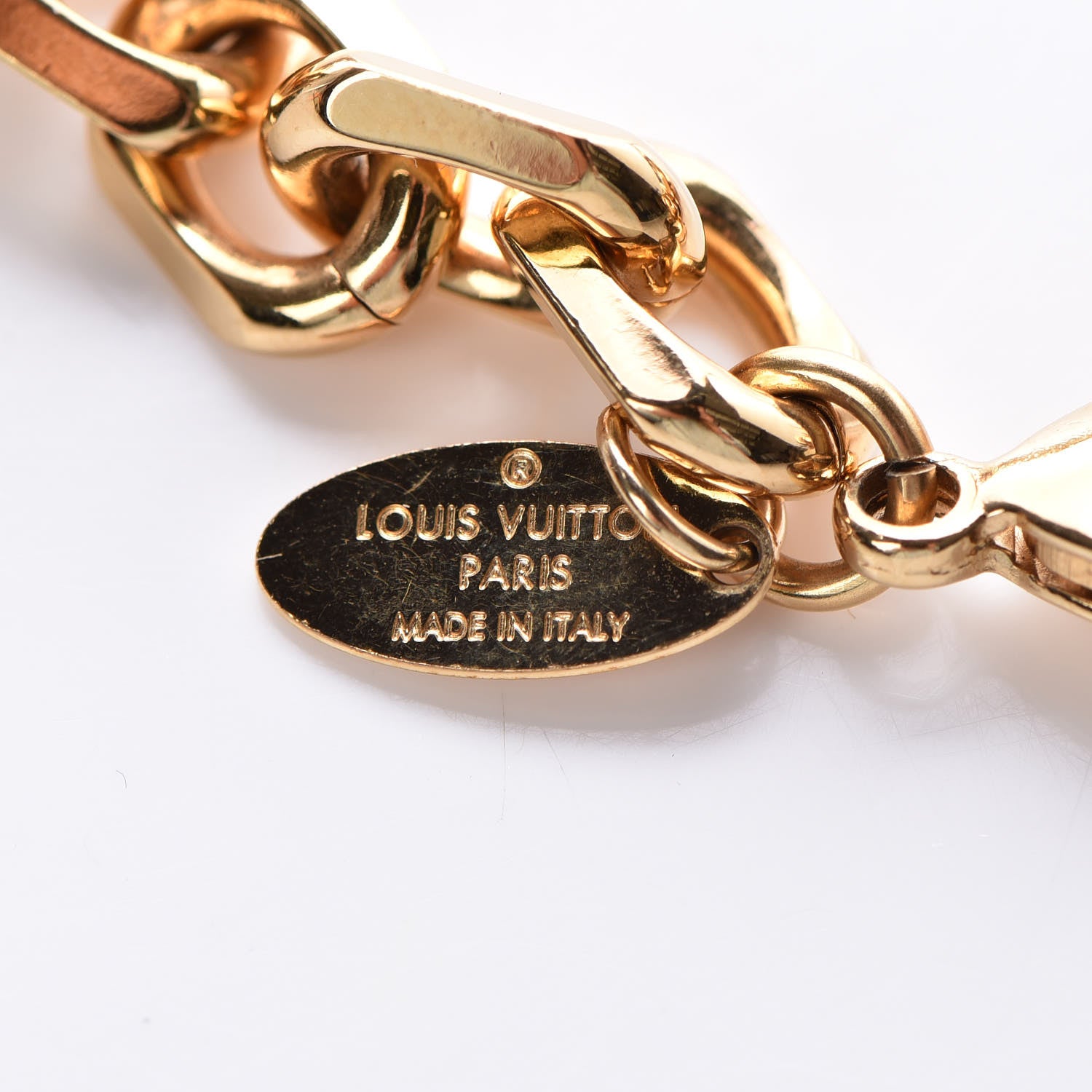 Louis Vuitton Monogram Hide and Seek Necklace Gold 5 of 7
