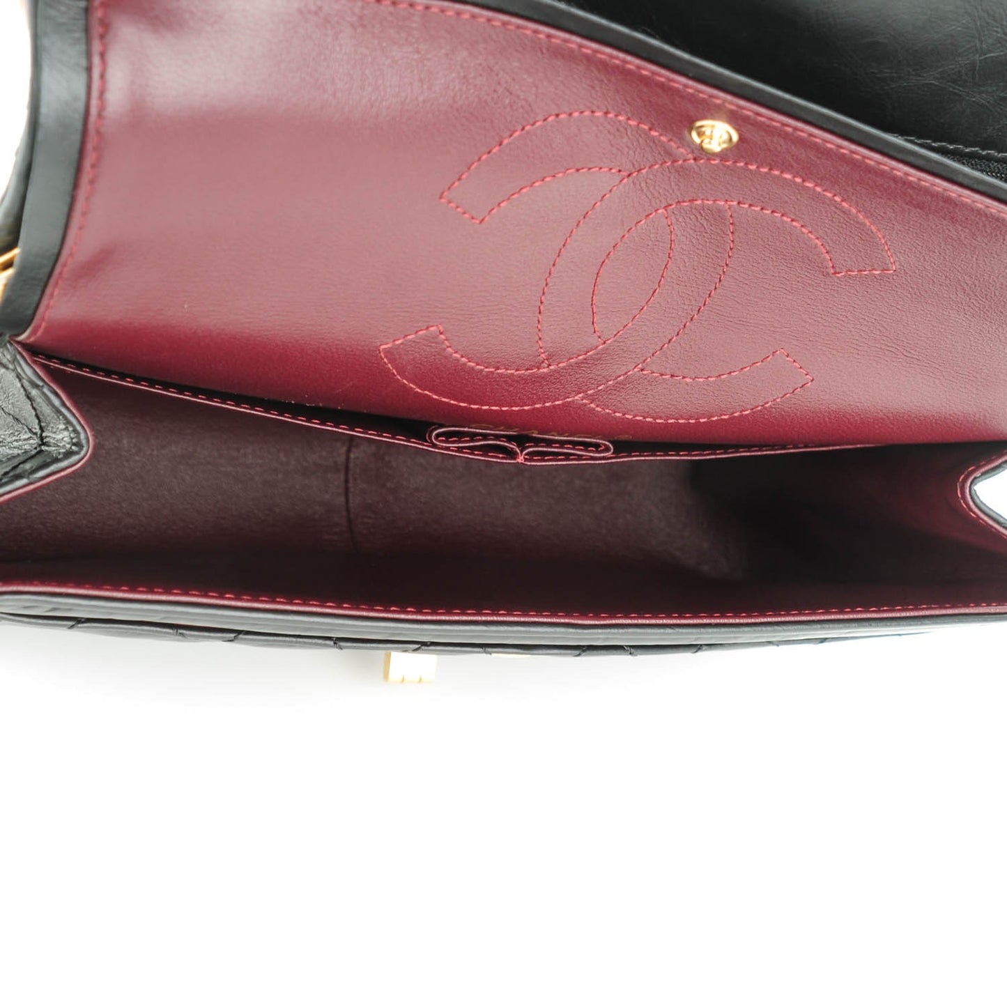 Aged Calfskin Quilted 2.55 Reissue 226 Flap Black