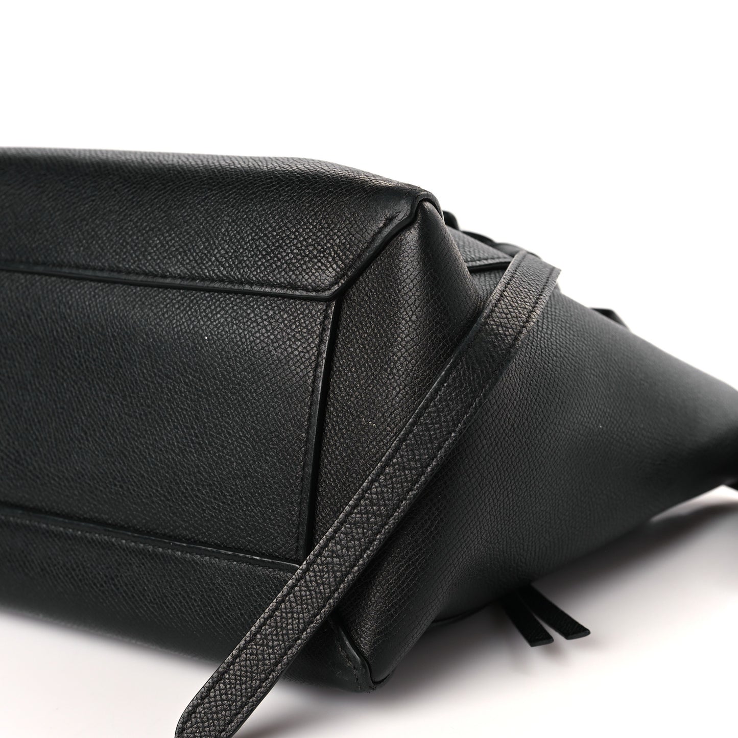 Grained Calfskin Micro Belt Bag Black
