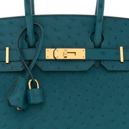 Hermes Ostrich Birkin 30 Colvert 8 of 12