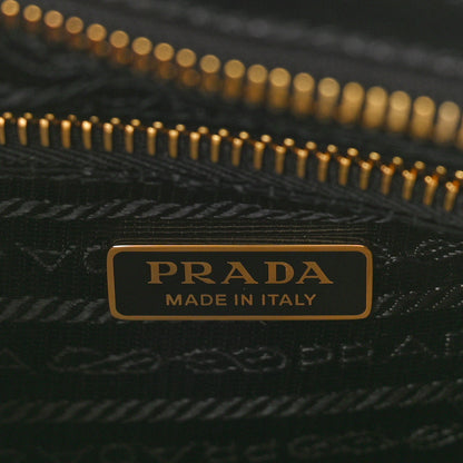 Prada Shiny Nappa Medium Shoulder Bag Black 6 of 9