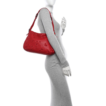 Bottega Veneta Nappa Intrecciato Naruto Knot Hobo Fraise 2 of 14
