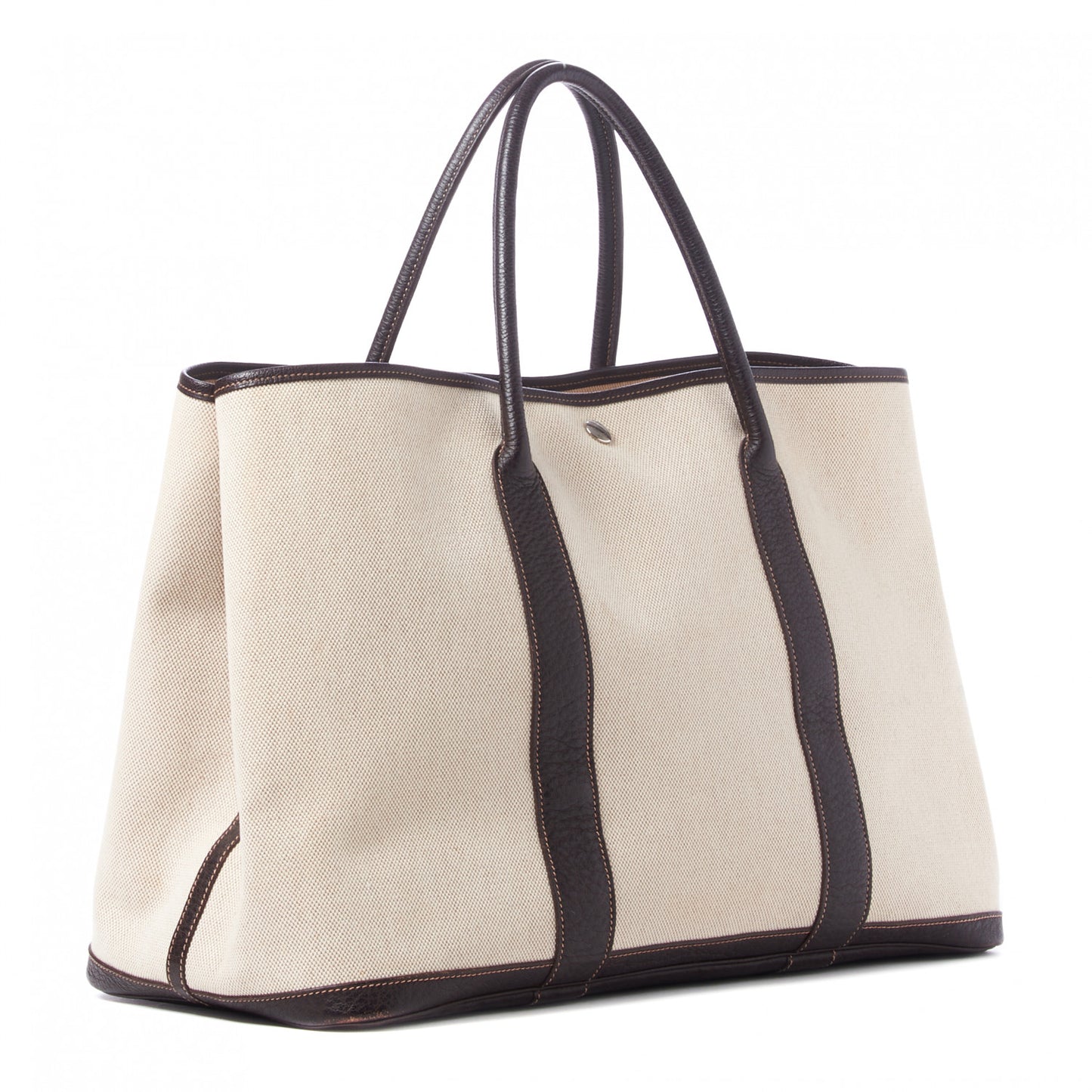 Toile Buffle Gala Garden Party Tote 49 GM Marron Fonce