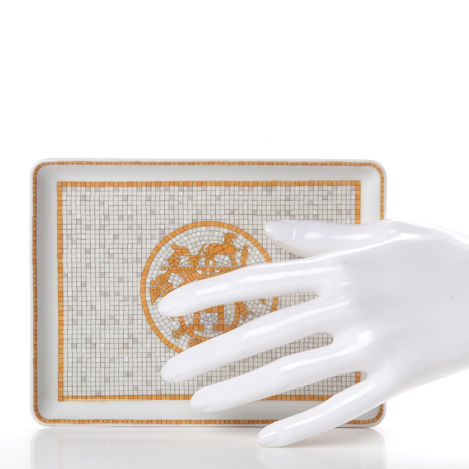 Hermes Porcelain Mosaique au 24 Sushi Plate 2 of 5