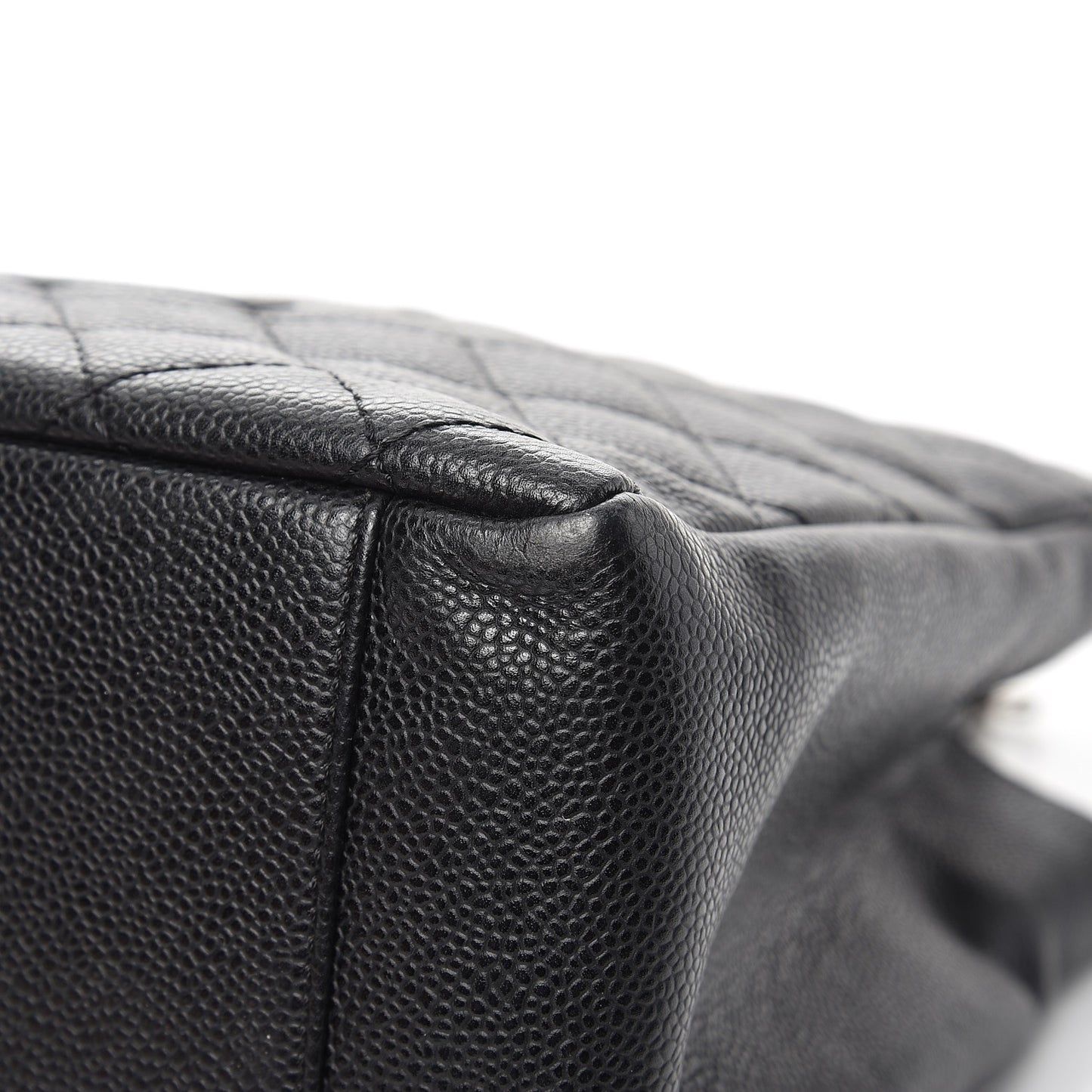 Caviar Quilted Grand Shopping Tote GST Black
