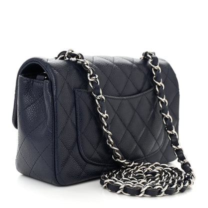 Chanel Caviar Quilted Mini Rectangular Flap Navy 3 of 10